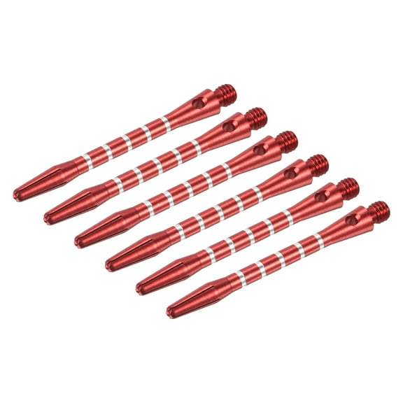 Uxcell 48mm Dart Shafts, 2BA Thread Aluminum Dart Stems - 6 Pack (Red)