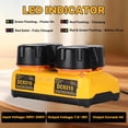 thumbnail image 4 of 2Pack 4.5Ah Battery Replacement for Dewalt 18V Battery DC9096 DC9098 DC9099 DE9039 DE9095 + 2 Port DC9320 Fast Dual Charger, 4 of 7