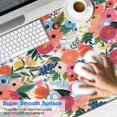 thumbnail image 2 of Long Mouse Pads for Desk,Pioneer Flower Floral Print Pattern Desk Mats on Top Of Desks, Desk Mouse Pad Extra Large with 3mm Non-Slip Base and Stitched Edge for Gaming,Office,Work,Home 47.3"x23.6", 2 of 6