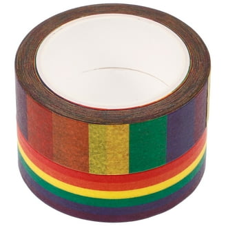 8 Rolls Glitter Washi Tape Set - Black Silver Gold Rose Gold Craft Tapes