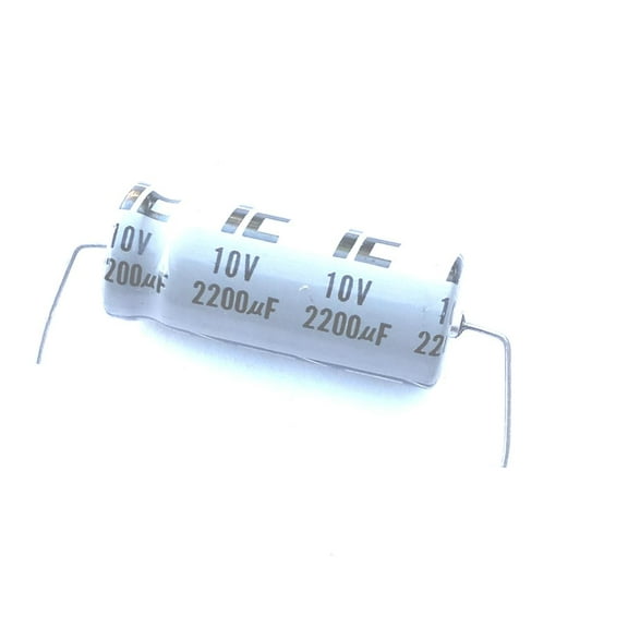 Axial Electrolytic Capacitor, Polarized, 2200uF 10V, 85C, Tolerance ±20%