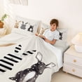 thumbnail image 3 of Erosebridal Kids Cartoon Rabbit Bed Sheets, Happy Easter Animals King Sheets, 4pcs, 3 of 5