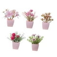 thumbnail image 1 of 5 miniplantas artificiales en maceta, flores artificiales decorativas, bonsái de imitación para estantería, baño, escritorio, decoración del hogar. Estilo B, 1 of 8