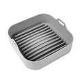 thumbnail image 4 of BBQ Pan Silicone Pan Grill Cookware Heat-Resistant Durable Rectangle Mini Grill Pan Grill Accessories for Barbecue Cooking Camping, 4 of 9