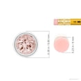 thumbnail image 3 of Angara Collier en Morganite Naturel - Pendentif Solitaire Rond avec Lunette de 1,65 ct en Morganite et Platine pour Femmes, 3 of 8