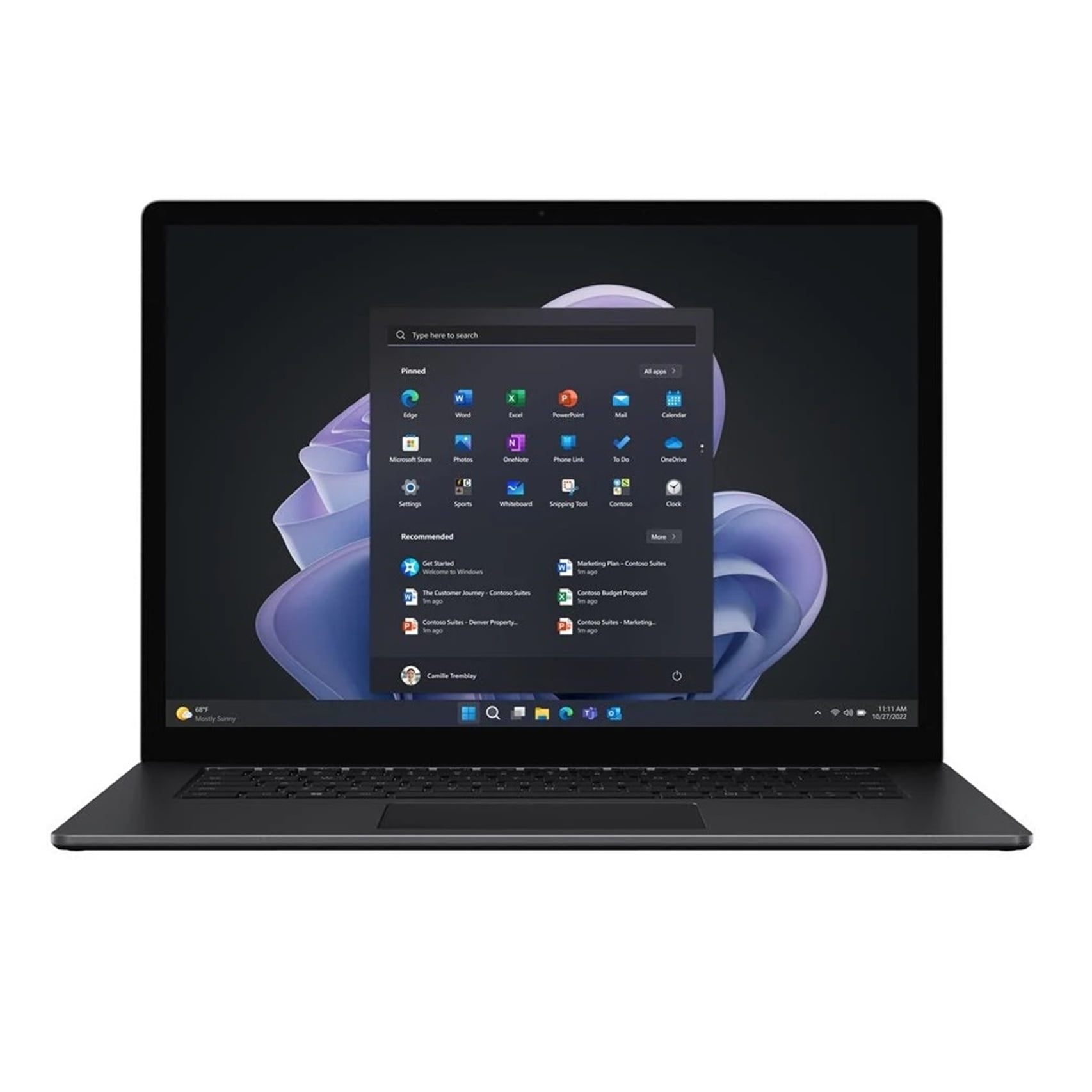 Microsoft Surface Laptop 5 15" Touch 16GB 256GB SSD Core™ i7-1265U 2.3GHz WIN11P, Matte Black (Fair)