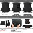 thumbnail image 6 of Men Neoprene Sauna Workout Waist Trainer Trimmer Belt for Weight Loss Sweat Belly Belt with Double Straps, 6 of 6