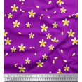 thumbnail image 1 of Soimoi Poly Georgette Fabric Plumeria Floral Print Fabric by Yard 52 Inch Wide, 1 of 3