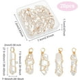 thumbnail image 2 of 20 Pcs Natural Quartz Crystal Pendant Gold Plated Wire Wrapped Quartz Clear Crystal Gemstone Pendant without Chain Healing Stones Pendant for Necklaces Earrings Jewelry Making DIY, 2 of 6