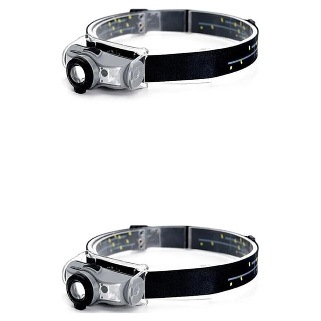 Linterna frontal Advancent Portátil ajustable 250lm 5500K Sensor de movimiento Gris Beige Blanco