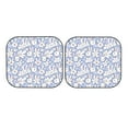 thumbnail image 7 of Xecao Rabbit And Floral for Foldable Car Sun Shades (2-Pack) offer sun protection with an easy-fold design for convenient windshield shading., 7 of 7