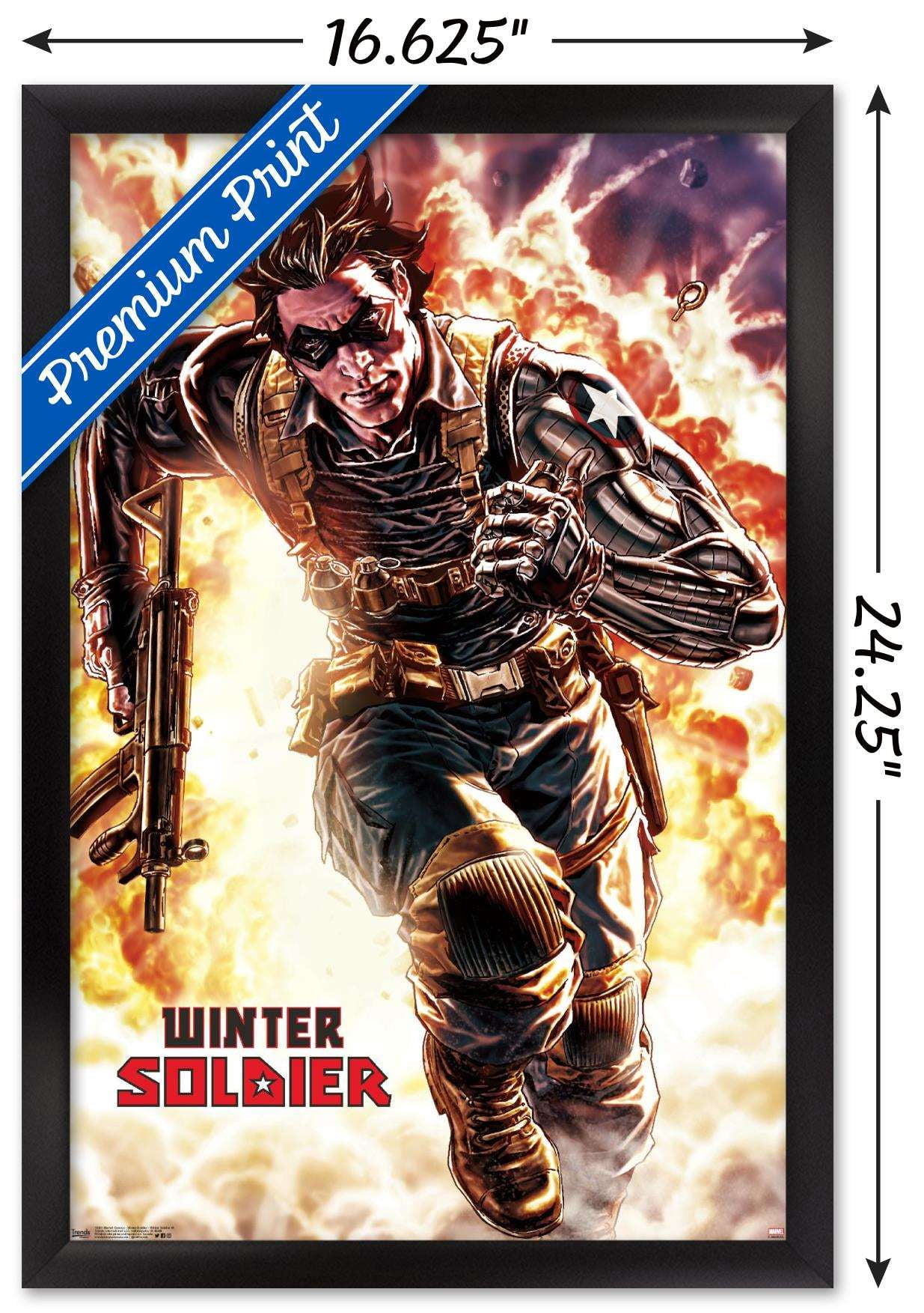 Marvel Comics - Winter Soldier - Winter Soldier #4 Wall Poster, 14.725" x 22.375", Framed