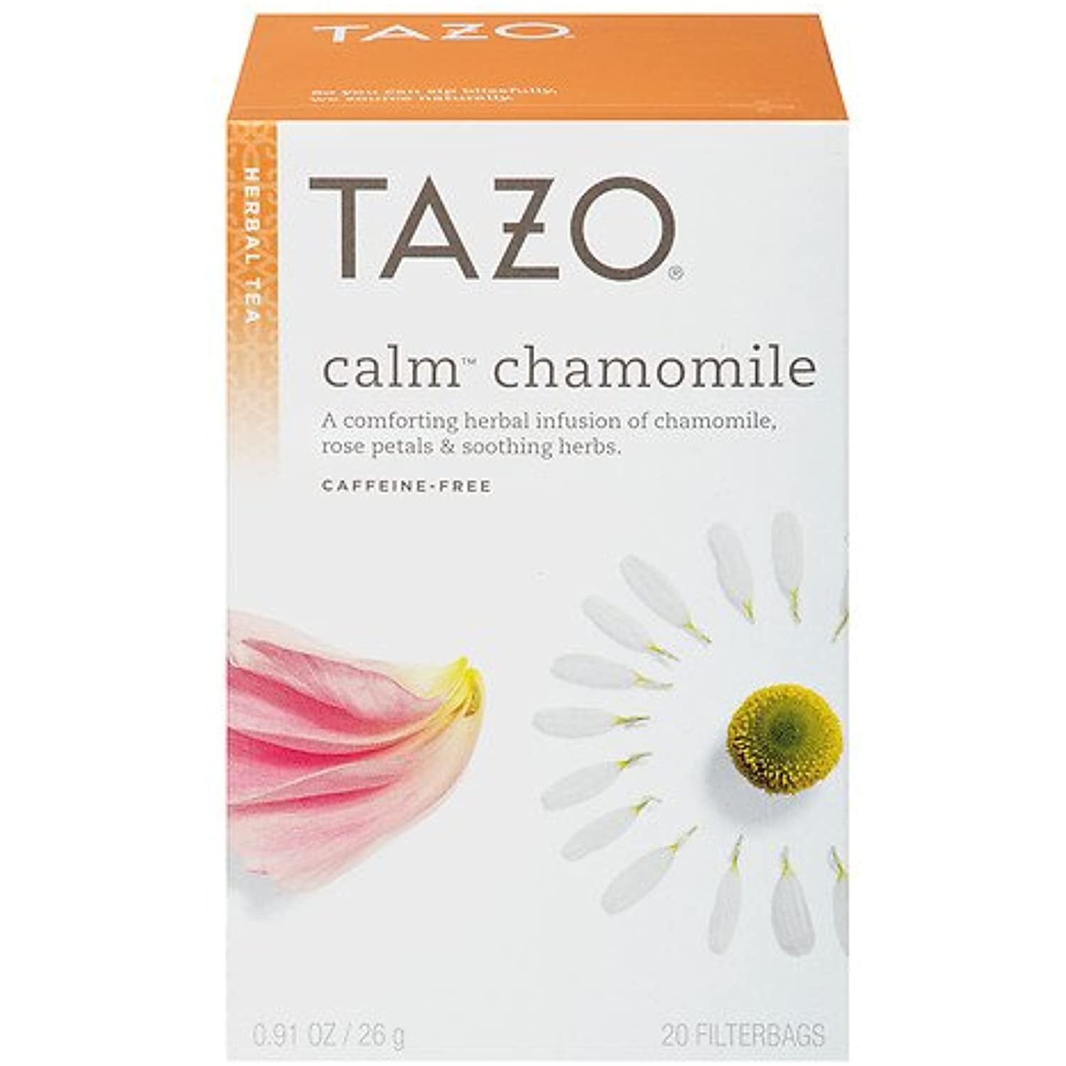 Tazo Herbal Tea, Calm Chamomile 20 Ea (Pack Of 6)