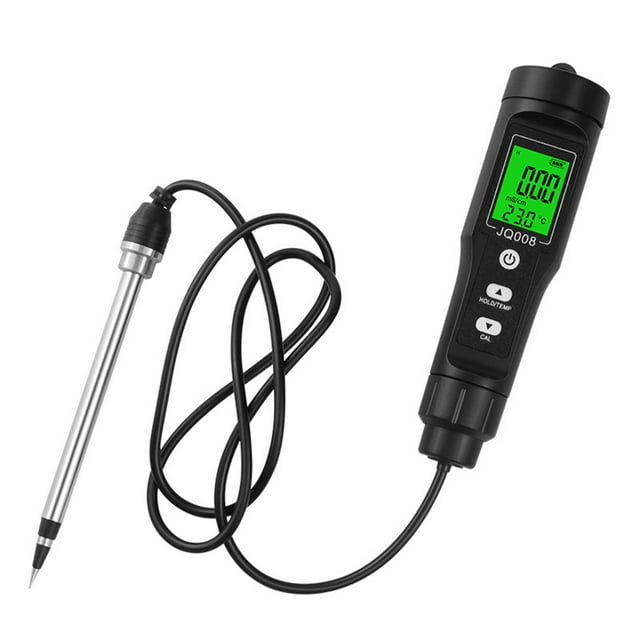 Shengyu ABS 00-00mS/cm EC Mètre Analyseur de Conductivité Fiable pour Jardinage Compartiment de Batterie avec Rallonge