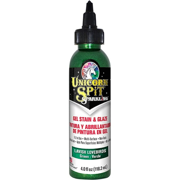 Unicorn Spit Sparkling Wood Stain & Glaze 4oz-Lavish Lovebirds