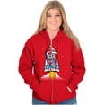 thumbnail image 3 of Official Icee Logo Rocket Unisex Plus Size Zip Hoodie Brisco Brands 2X, 3 of 5