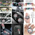 thumbnail image 4 of Jeiento Hummingbird 14 Pieces Car Seat Cover Set with Auto Steering Wheel Cover Seat Belt Strap Floral Cup Holder Rear View Mirror Covers Keychain Handbrake Cover Set for Truck Sedan SUV, 4 of 6
