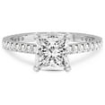 thumbnail image 4 of 1 Carat IGI Certified Princess Shape Lab Grown Diamond Engagement Ring | 14K White Gold |Myra Secret Halo Diamond Ring | FG-VS1-VS2 Quality Friendly Diamonds, 4 of 5