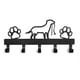thumbnail image 2 of Perchero para Perros Perchero con Estante Perchero para Perros Guardarropa Soporte para collares montado en la pared con 5 ganchos para el área de entrada, 2 of 8