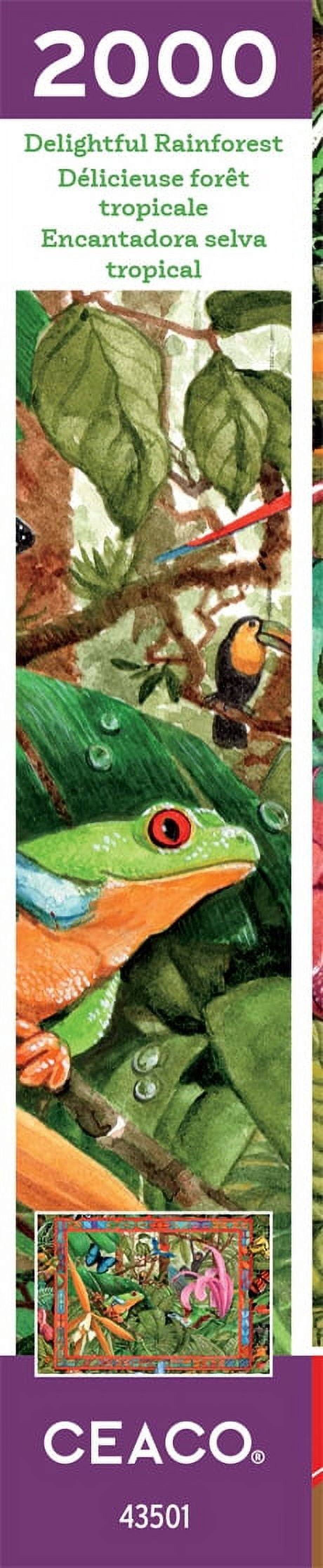 Ceaco Parker Fulton Delightful Rainforest 2000-Piece Interlocking Jigsaw Puzzle for Children Ages 14+