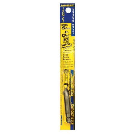 Eazypower Spin It Out Stripped Broken Head Screw Remover, #2,