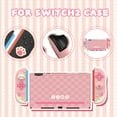 thumbnail image 4 of Cute Rabbit Pink Case for Switch 2, 2025 New Model Compatible, PC Split Protective Cover, Full Protection, Slim & Shock - Resistant, Easy to Install & Remove, Anti - Scratch & Anti - Dust, 4 of 9