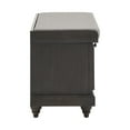 thumbnail image 6 of Weston Home Marin Storage Bench with Linen Seat Cushion, Antique Black Finish, 6 of 9