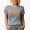 Heather Grey, variant on Colorado, America, US or USA State, Groovy Retro Wavy Text Merch Gift, Heather Grey T-Shirt, Medium