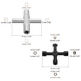 thumbnail image 2 of REGALWOVEN 4 Way Sillcock Key, 2 Pack Multi-Functional Universal Cross Water Key, 2 of 6