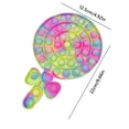 thumbnail image 3 of Juguete Para El Estrés Con Burbujas Sensoriales, Juguete Para Apretar Burbujas De Silicona Para Necesidades Especiales De Autismo Para Niños Y Adultos Monstrate FN007054-03, 3 of 6