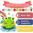 thumbnail image 5 of Art Craft Gift for Kids: Paper Plate Art Kit for Girl Boy Toy DIY Animal Art Supply Projects Toddler Creative Activity Children Preschool Classroom Party Favor Bulk Birthday Christmas Game Crafts, 5 of 7