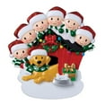 thumbnail image 4 of Personalized Family of 6 with Dog Christmas Ornament 2024 - Custom 1 Count Ornaments by Elves, 4 of 9