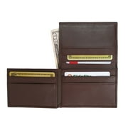 Men's Flip Credit Card Wallet in Genuine Leather