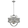 thumbnail image 3 of Golden Lighting 3167-4P PW-PW Colson PW 4 Light Chandelier with Pewter Shade, 3 of 5