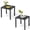 Black, variant on Crestlive Products Outdoor Side Table,Black Small Square Metal End Table with Easy Assembly,Weather Resistant Design for Pool Patio Balcony