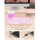 thumbnail image 3 of Combo de teclado y ratón inalámbricos SABLUTE retroiluminado en oro rosa, 3 of 7
