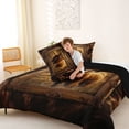 thumbnail image 4 of Feelyou Highland Cow Full Size Comforter Sets, Animal Bedding Sets, 3 Pieces, 4 of 7