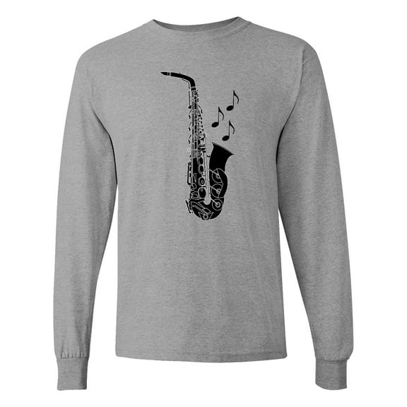 Inktastic Saxophone Musician Band Idea Long Sleeve T-Shirt