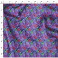thumbnail image 4 of Soimoi Rayon Fabric Leaves & Poppy Floral Printed Fabric 1 Yard 56 Inch Wide, 4 of 6