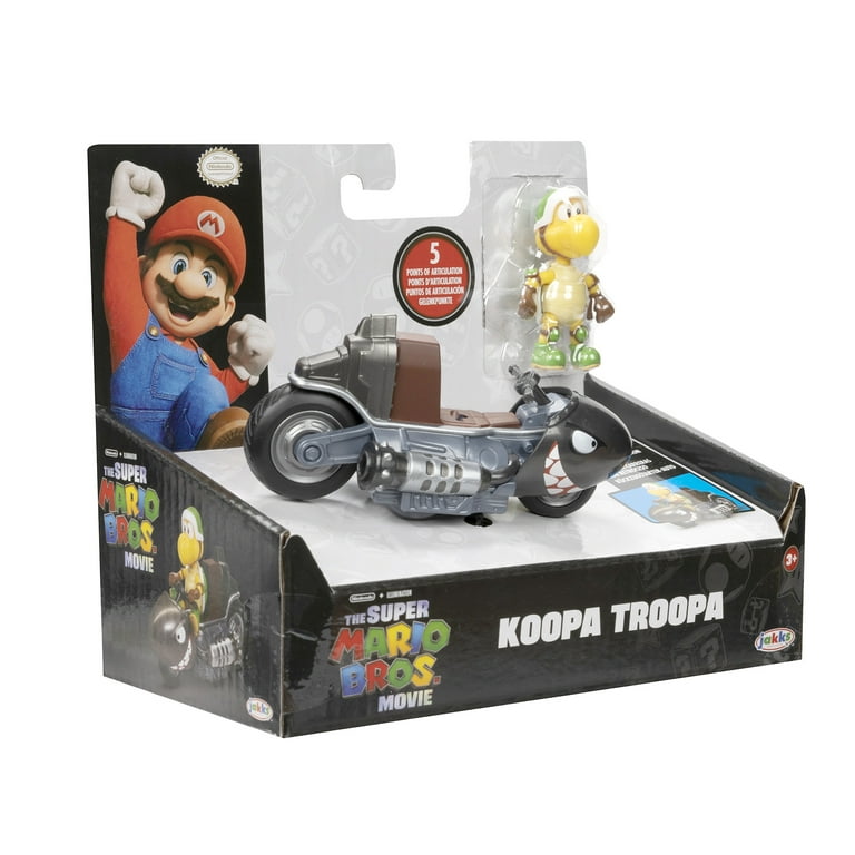 Super Mario Bros Movie 2.5 inch Toad Action Figure with Pull Back Kart