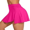 thumbnail image 3 of Anwell Ruched Swim Skirts for Womens Side Split Swim Bottoms Bikini Tankini Bottoms with Pockets, 3 of 5
