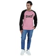 thumbnail image 4 of Inkmeso Raglan Full Sleeves Tshirt For Men Graphic Dad³ Tshirt For Father Of 3 Kids, 4 of 6