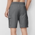 thumbnail image 4 of Kids Quick-Dry Cargo Shorts, Drawstring Waist, Lightweight Multi-Pocket Shorts for Summer and TravelDark Gray130, 4 of 7