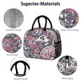 thumbnail image 4 of Reusable Paisley Lnsulated Lunch Bag for Women & Men-Leakproof Water-Resistant Cooler Tote,Large Capacity(10.6x8.7x6.3in)for Work,Office,Travel,Picnic,Beach., 4 of 7
