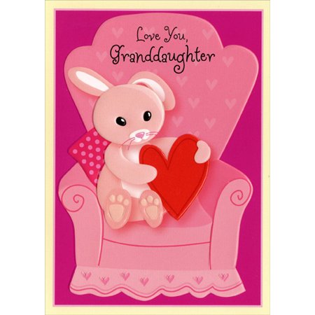 Elegant 70 Granddaughter Valentine Card