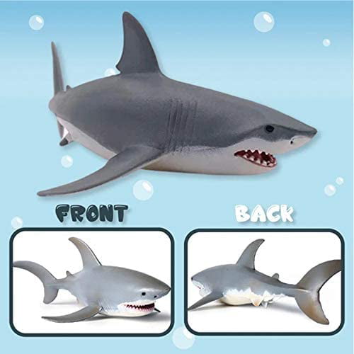 Lifelike Shark Shaped Kids Baby Funny Gift Toy Realistic Animal Model 17cm-Size 
