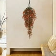 thumbnail image 5 of Verdsylv Artificial Hanging Leaf Vine Garland, 29.9 Inch Realistic Plastic Greenery for Outdoor Home Wall, Garden, Wedding & Bar Decor, Plastic Greenery Garland, Brown, 5 of 6
