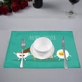 thumbnail image 2 of MKHERT Funny Breakfast Food Friends Forever Egg Bacon Toast Placemats Table Mats for Dining Room Kitchen Table Decoration 12x18 inch,Set of 6, 2 of 4