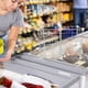 thumbnail image 5 of Cesta para congelador vertical, divisor para frigorífico, organizador profundo para refrigerador, contenedor de alambre para almacenamiento de alimentos., 5 of 8