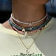 thumbnail image 2 of Gargantilla de cuentas bohemias para mujer, collar de cadena con colgante de 26 letras iniciales, joyería de perlas de concha de moda, accesorios bohemios, 2 of 4
